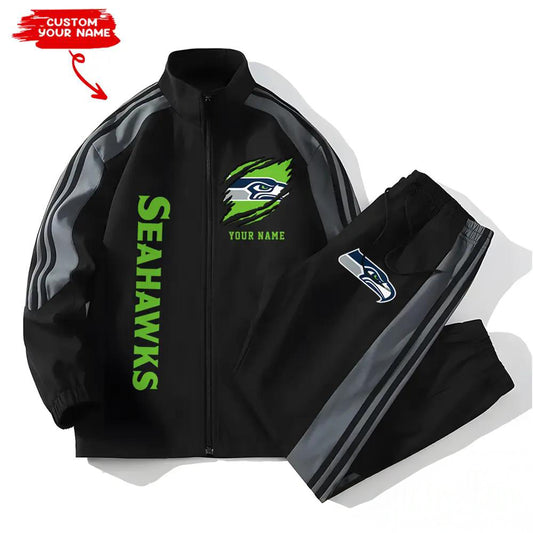 Seattle Seahawks Combo Versatile Sports Jacket And Pants EM60