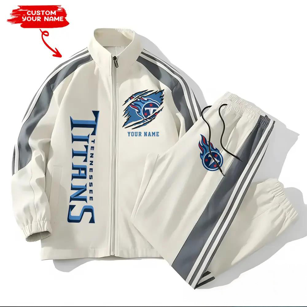 Tennessee Titans Combo Versatile Sports Jacket And Pants EM62