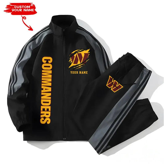 Washington Commanders Combo Versatile Sports Jacket And Pants EM63