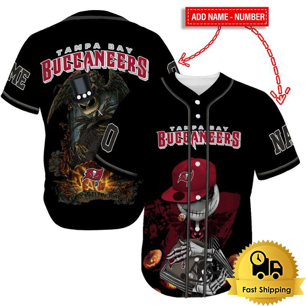 Tampa Bay Buccaneers x Halloween Custom Baseball Jersey HA150