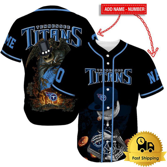 Tennessee Titans x Halloween Custom Baseball Jersey HA151