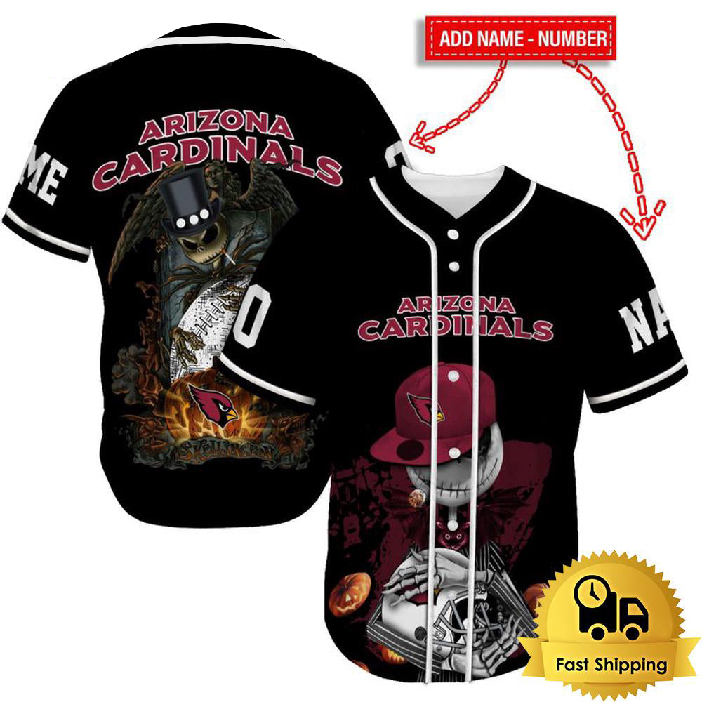 Arizona Cardinals x Halloween Custom Baseball Jersey HA154