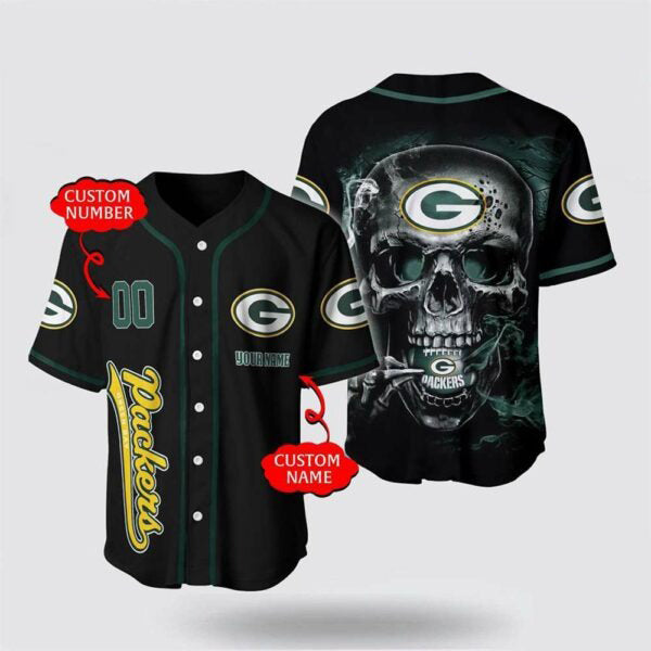 Green Bay Packers x Halloween Custom Baseball Jersey HA166