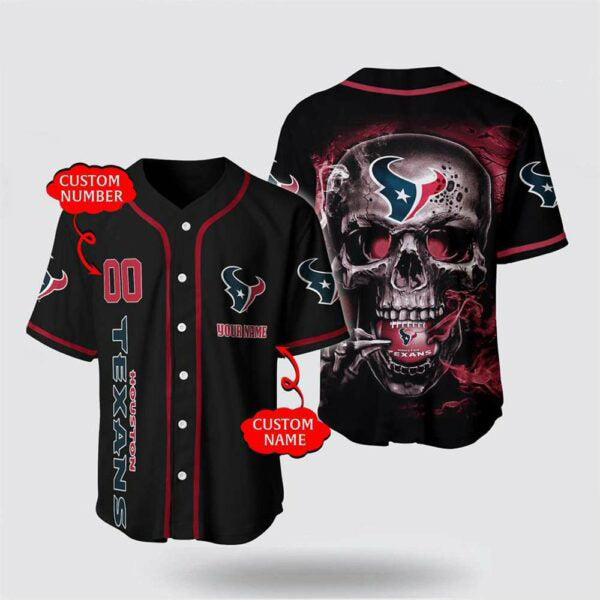 Houston Texans x Halloween Custom Baseball Jersey HA167