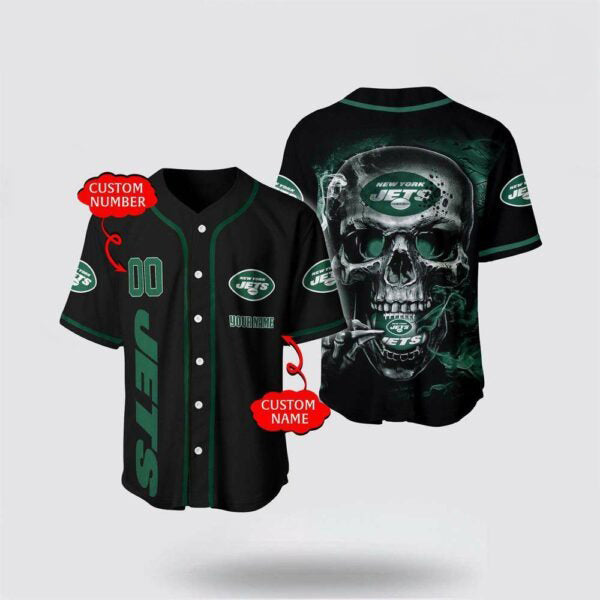 New York Jets x Halloween Custom Baseball Jersey HA181