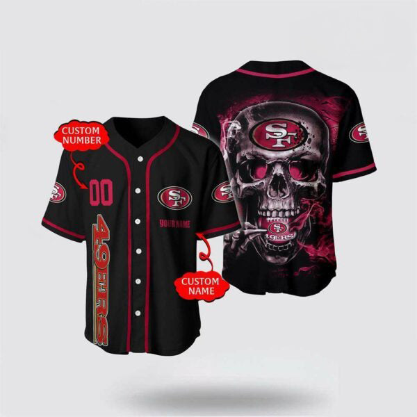 San Francisco 49ers x Halloween Custom Baseball Jersey HA184