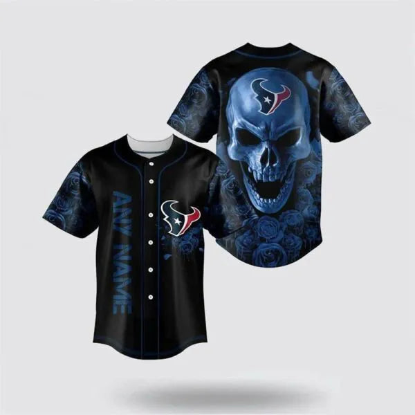 Houston Texans Halloween x Custom Baseball Jersey HA197