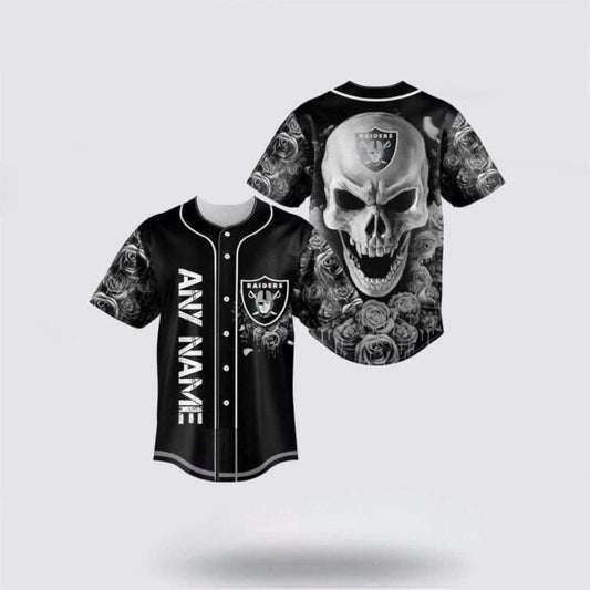 Las Vegas Raiders Halloween x Custom Baseball Jersey HA201