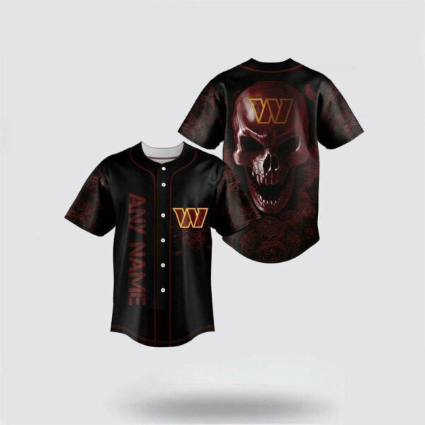 Washington Commanders Halloween x Custom Baseball Jersey HA206