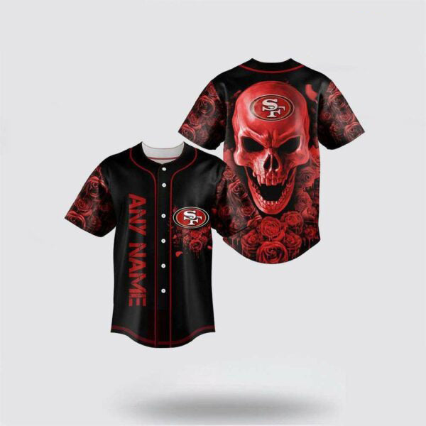 San Francisco 49ers Halloween x Custom Baseball Jersey HA214