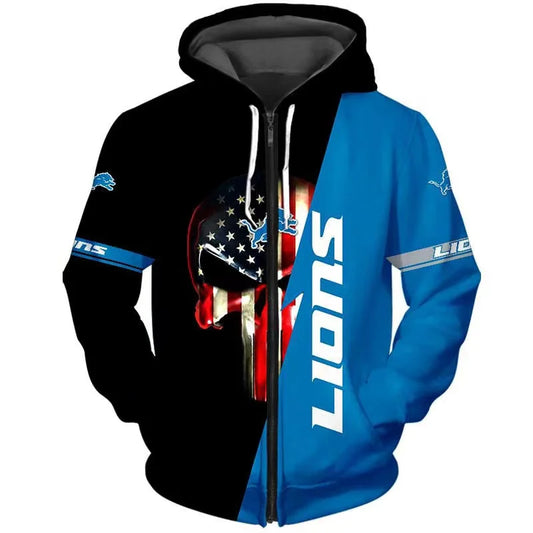 Detroit Lions x Halloween 3D Hoodie HA181