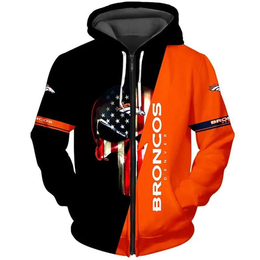 Denver Broncos x Halloween 3D Hoodie HA180