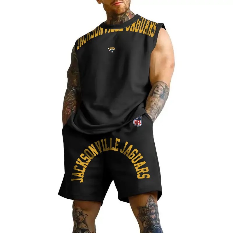 Jacksonville Jaguars Combo Men Jersey Tank Top and Shorts AZICOTATTMS00015