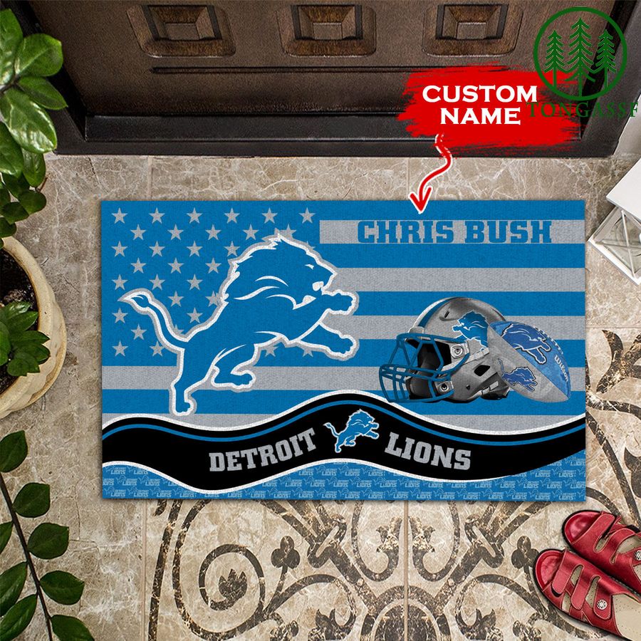 Detroit Lions Personalized Doormat BGDMM590