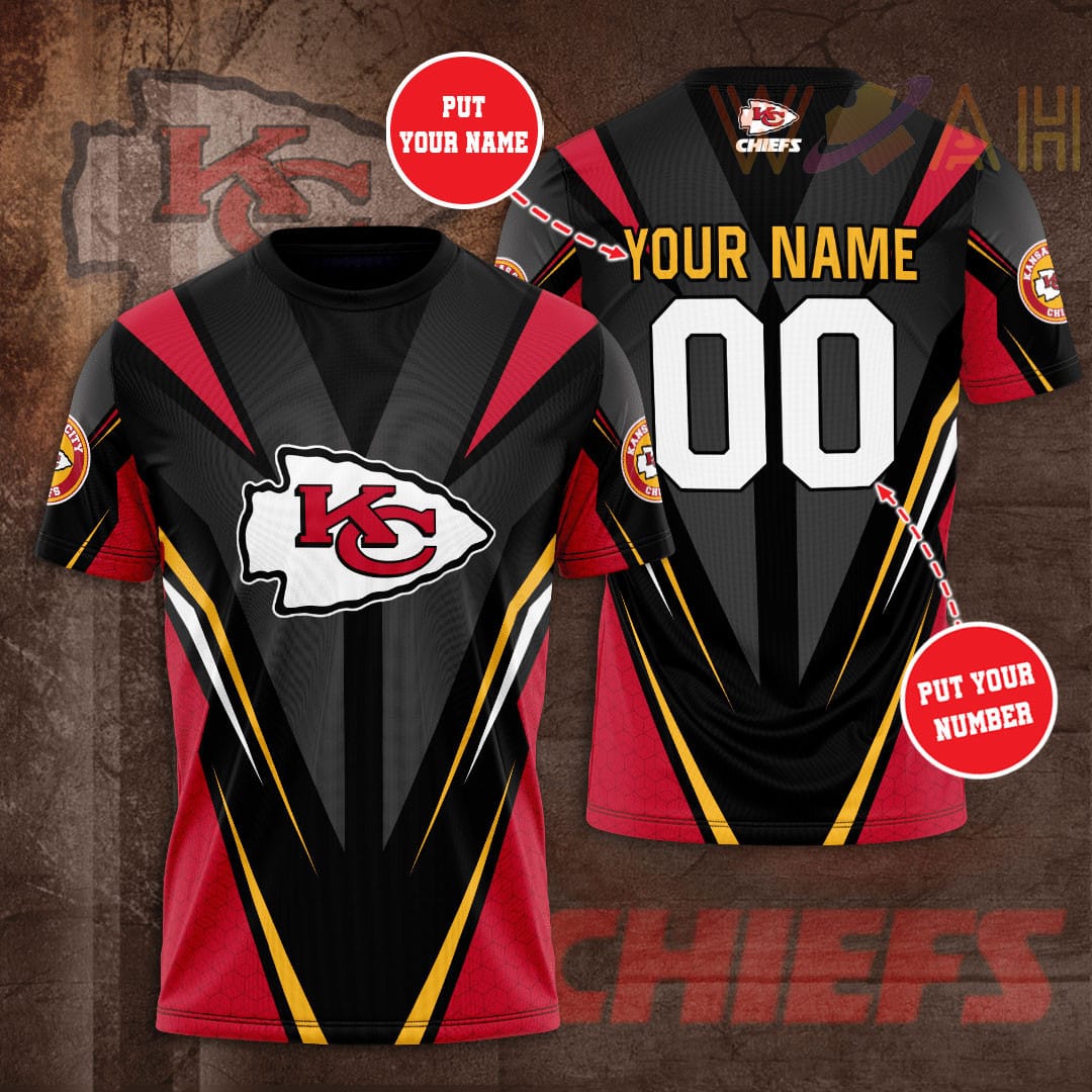 Kansas City Chiefs Personalized 3D T-shirt BG378