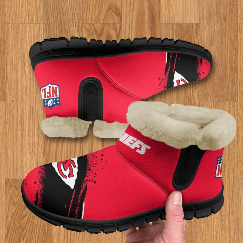 Kansas City Chiefs Comfy Winter Snow Boots AZDDWSB000091