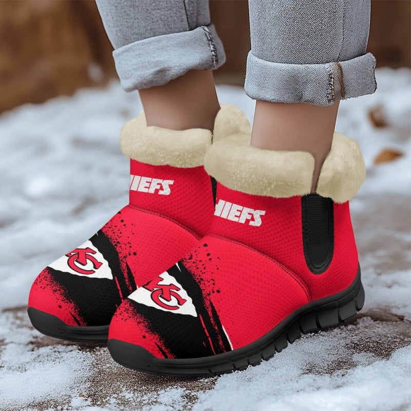 Kansas City Chiefs Comfy Winter Snow Boots AZDDWSB000091