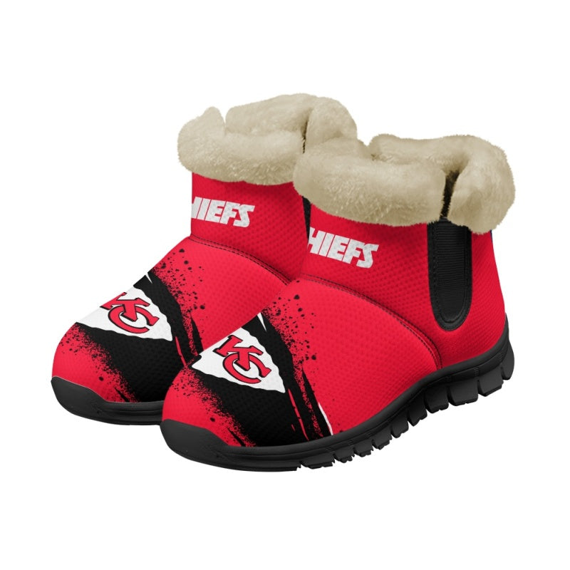 Kansas City Chiefs Comfy Winter Snow Boots AZDDWSB000091