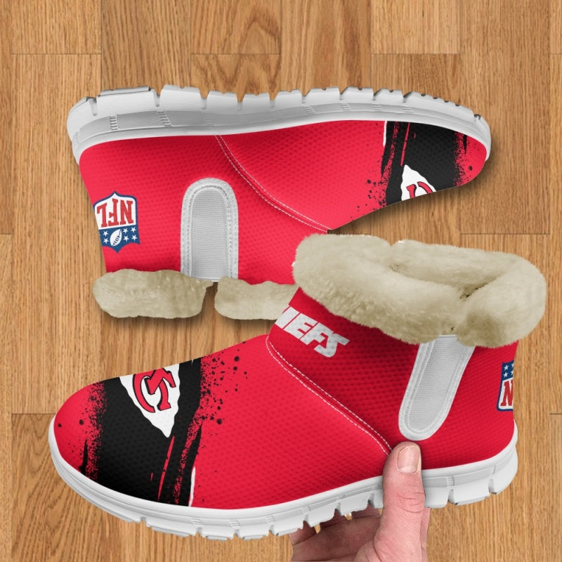 Kansas City Chiefs Comfy Winter Snow Boots AZDDWSB000091