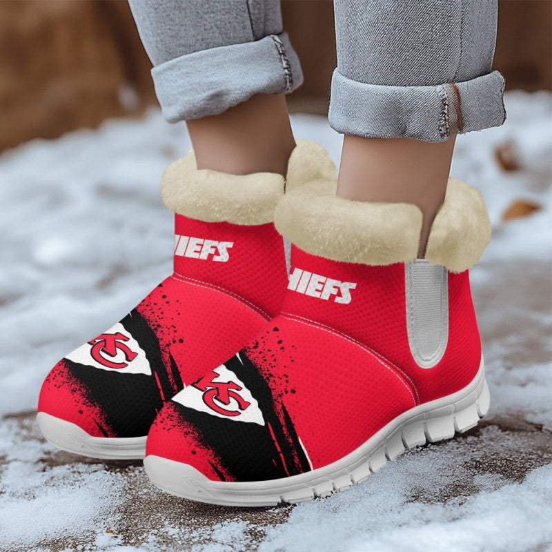 Kansas City Chiefs Comfy Winter Snow Boots AZDDWSB000091
