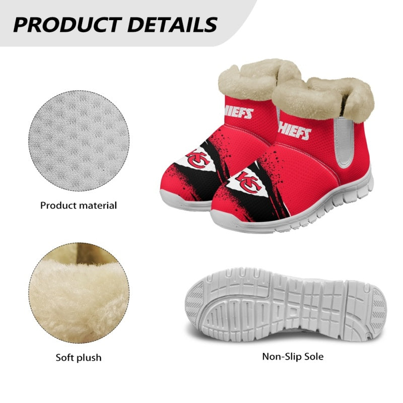 Kansas City Chiefs Comfy Winter Snow Boots AZDDWSB000091