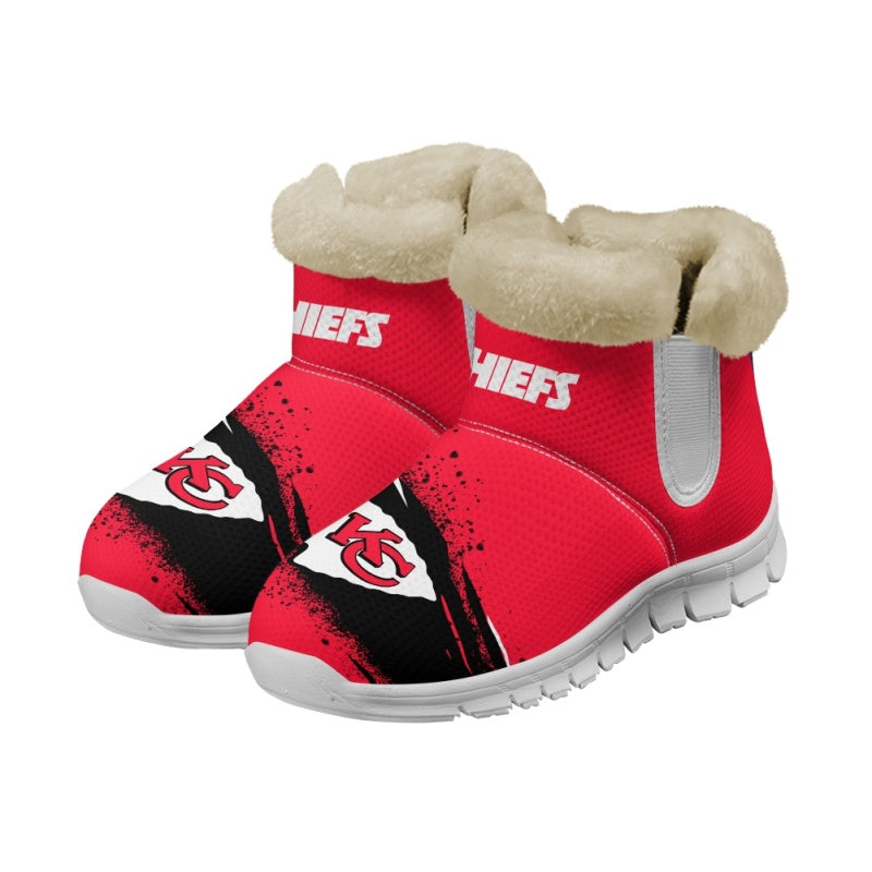 Kansas City Chiefs Comfy Winter Snow Boots AZDDWSB000091