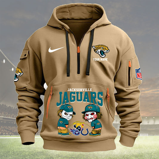 Jacksonville Jaguars Personalized Quarter Zip Hoodie New Collection AZBTQZH000289
