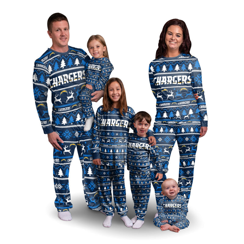Los Angeles Chargers Family Holiday Pajamas AZCPYZAM050