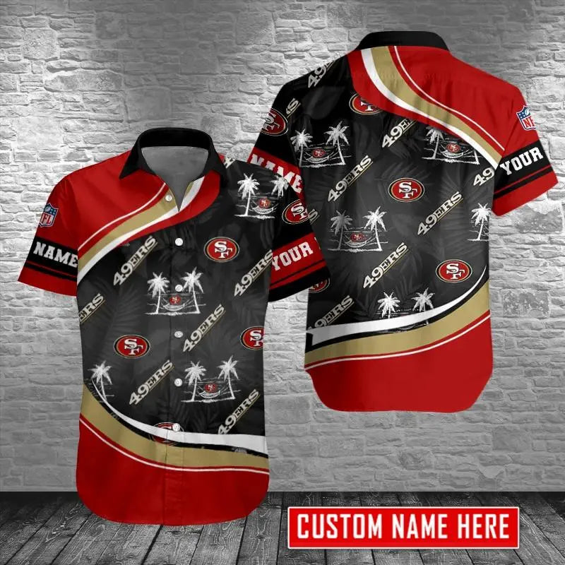 San Francisco 49ers Personalized Button Shirt AZCBS078