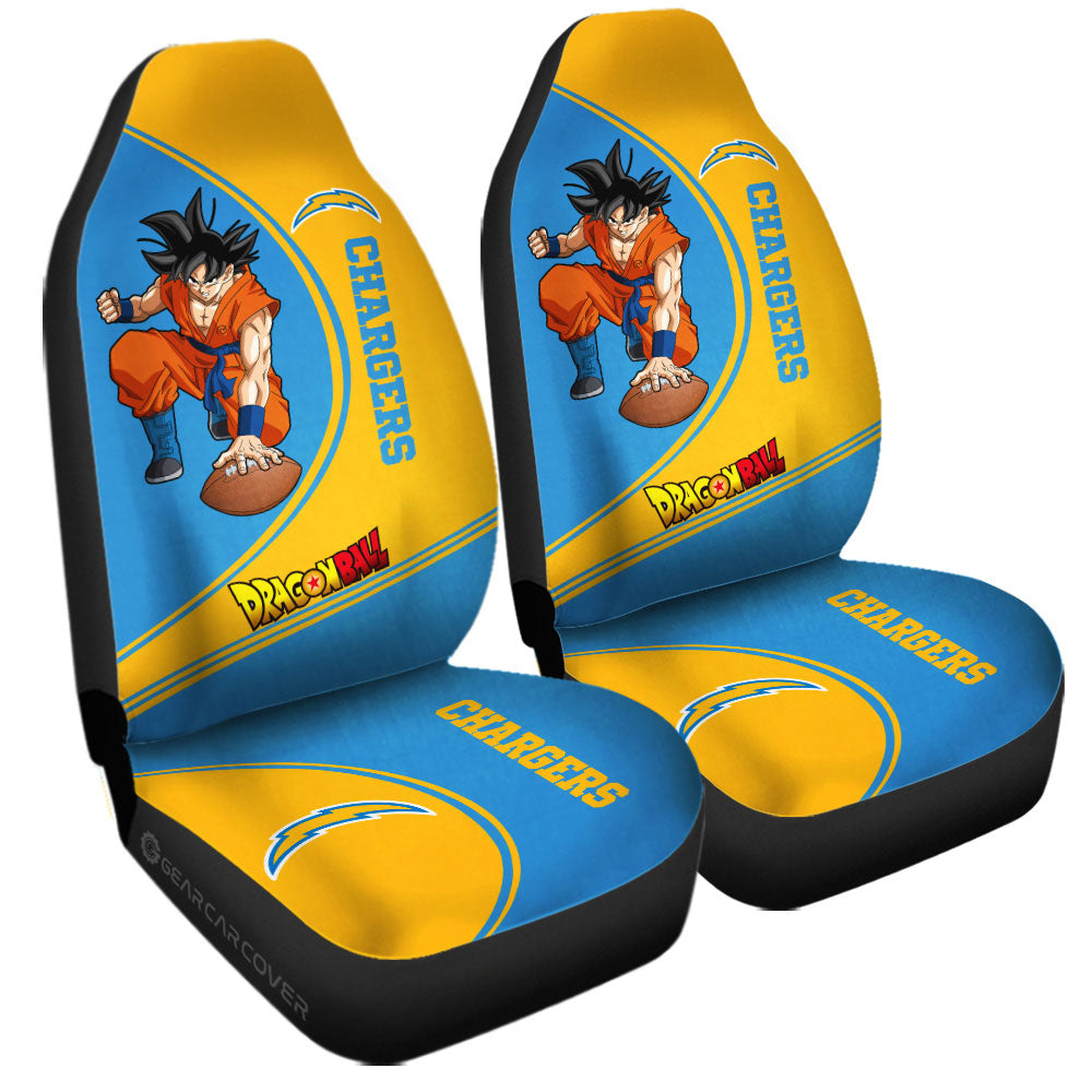 Los Angeles Chargers Car Seat Covers Goku AZBTCSC000027