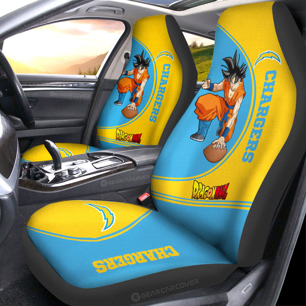 Los Angeles Chargers Car Seat Covers Goku AZBTCSC000027