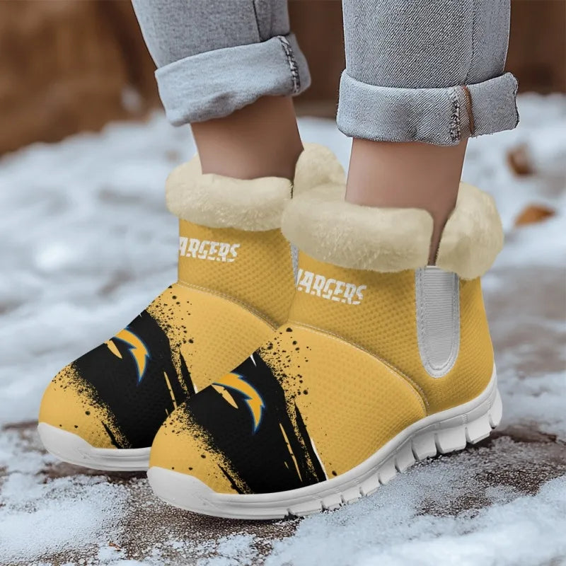 Los Angeles Chargers Comfy Winter Snow Boots AZDDWSB000093