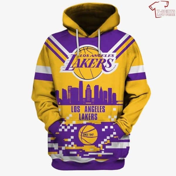 Los Angeles Lakers All Over Printed Hoodie BB690