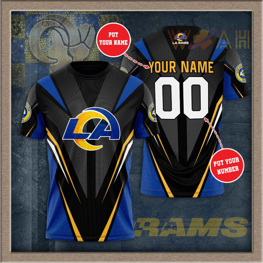 Los Angeles Rams Personalized 3D T-shirt BG383