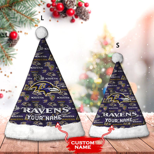 Baltimore Ravens Personalized Christmas Hat AZCRMHAT003
