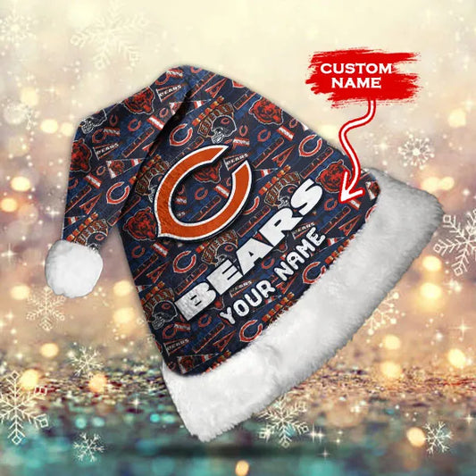 Chicago Bears Personalized Christmas Hat AZCRMHAT006