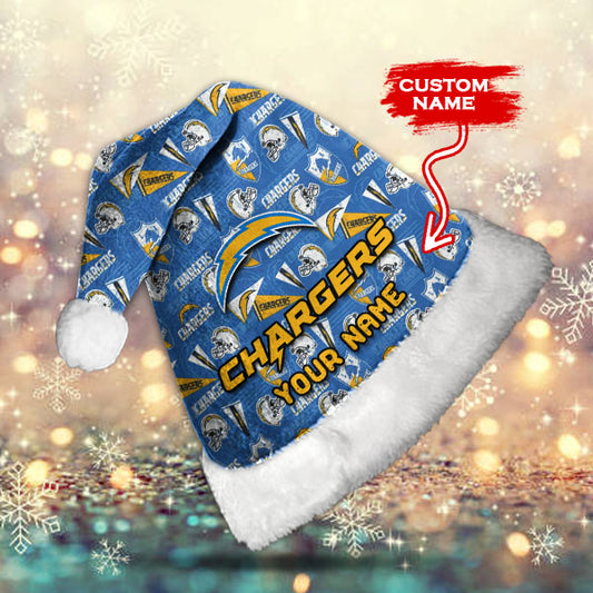 Los Angeles Chargers Personalized Christmas Hat AZCRMHAT018