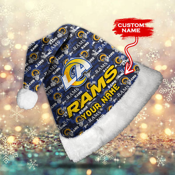 Los Angeles Rams Personalized Christmas Hat AZCRMHAT019