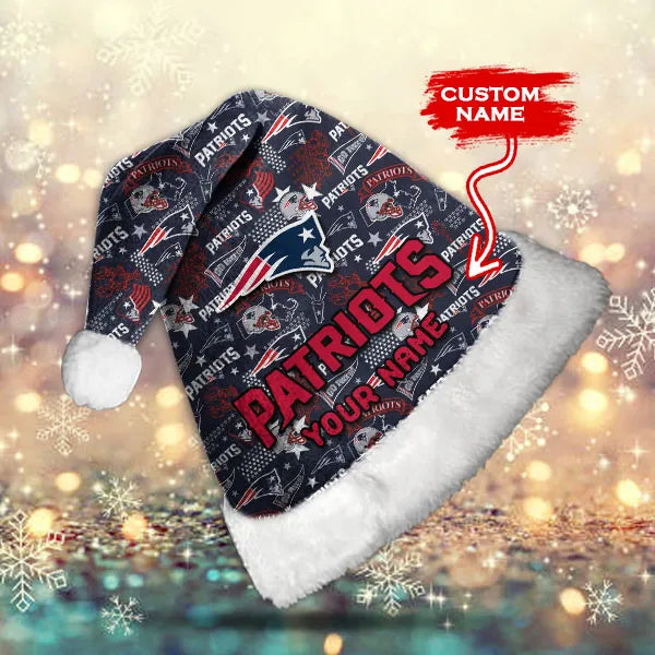 New England Patriots Personalized Christmas Hat AZCRMHAT022