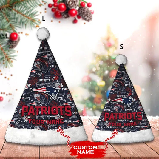 New England Patriots Personalized Christmas Hat AZCRMHAT022
