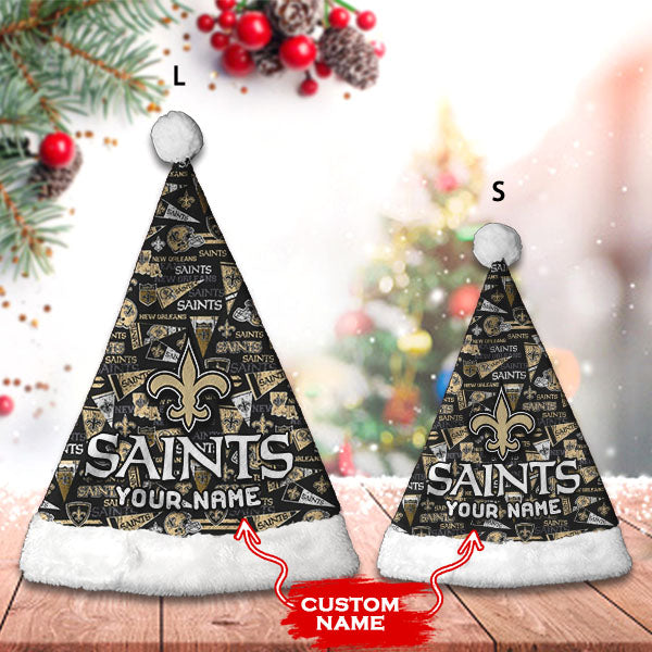 New Orleans Saints Personalized Christmas Hat AZCRMHAT023