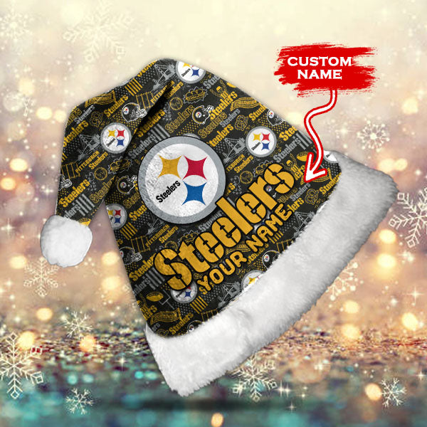 Pittsburgh Steelers Personalized Christmas Hat AZCRMHAT027