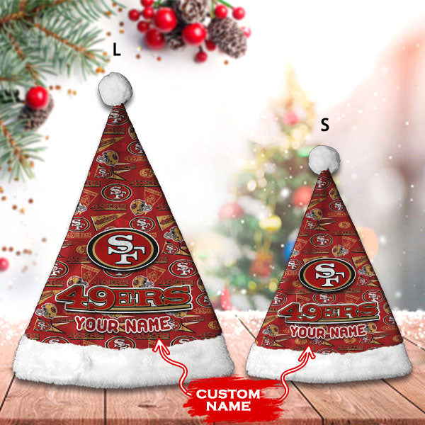 San Francisco 49ers Personalized Christmas Hat AZCRMHAT028