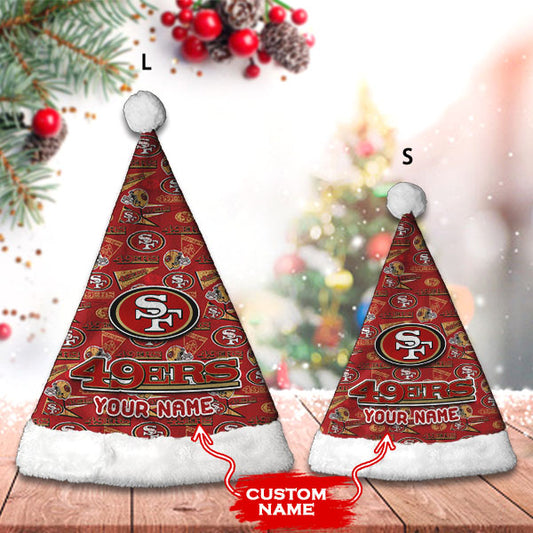 San Francisco 49ers Personalized Christmas Hat AZCRMHAT028