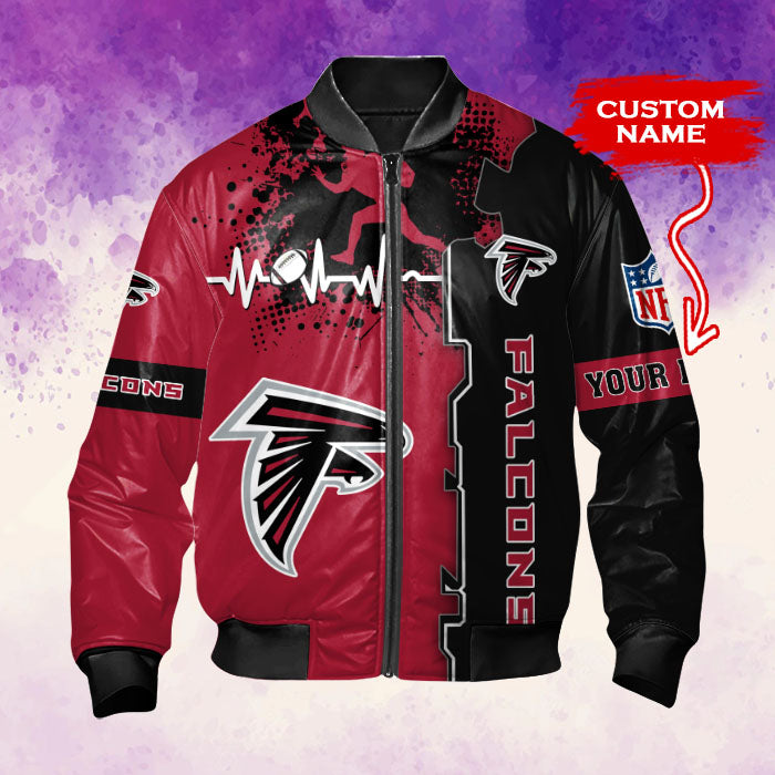 Atlanta Falcons Personalized Thick Bomber Jacket CSBBT142