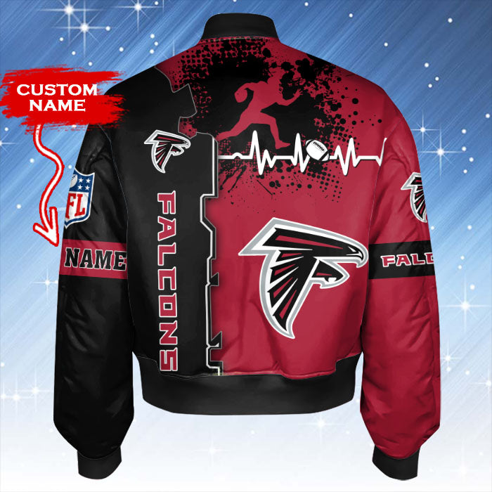 Atlanta Falcons Personalized Thick Bomber Jacket CSBBT142