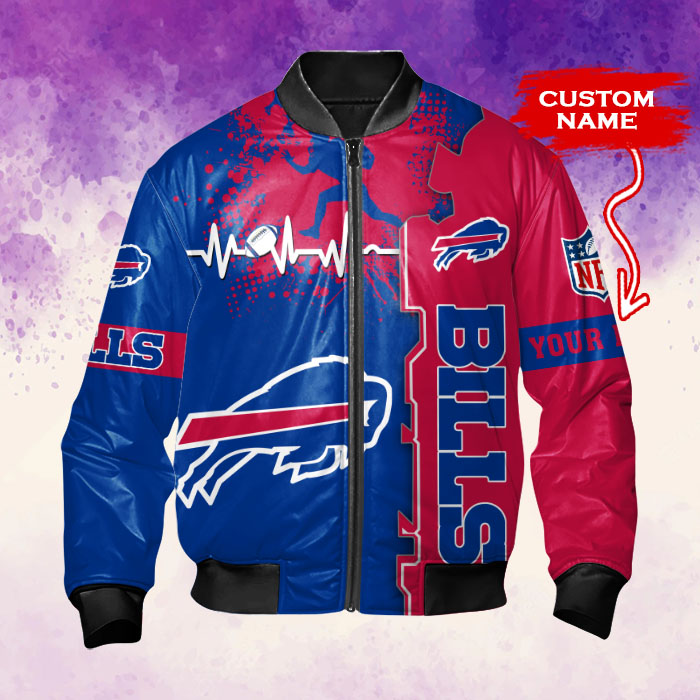 Buffalo Bills Personalized Thick Bomber Jacket CSBBT145