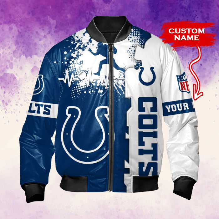 Indianapolis Colts Personalized Thick Bomber Jacket CSBBT155