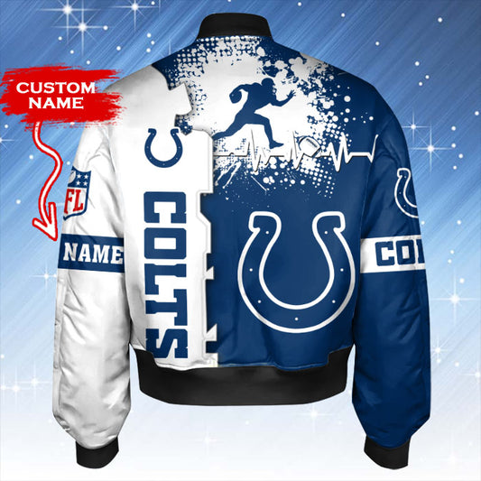 Indianapolis Colts Personalized Thick Bomber Jacket CSBBT155