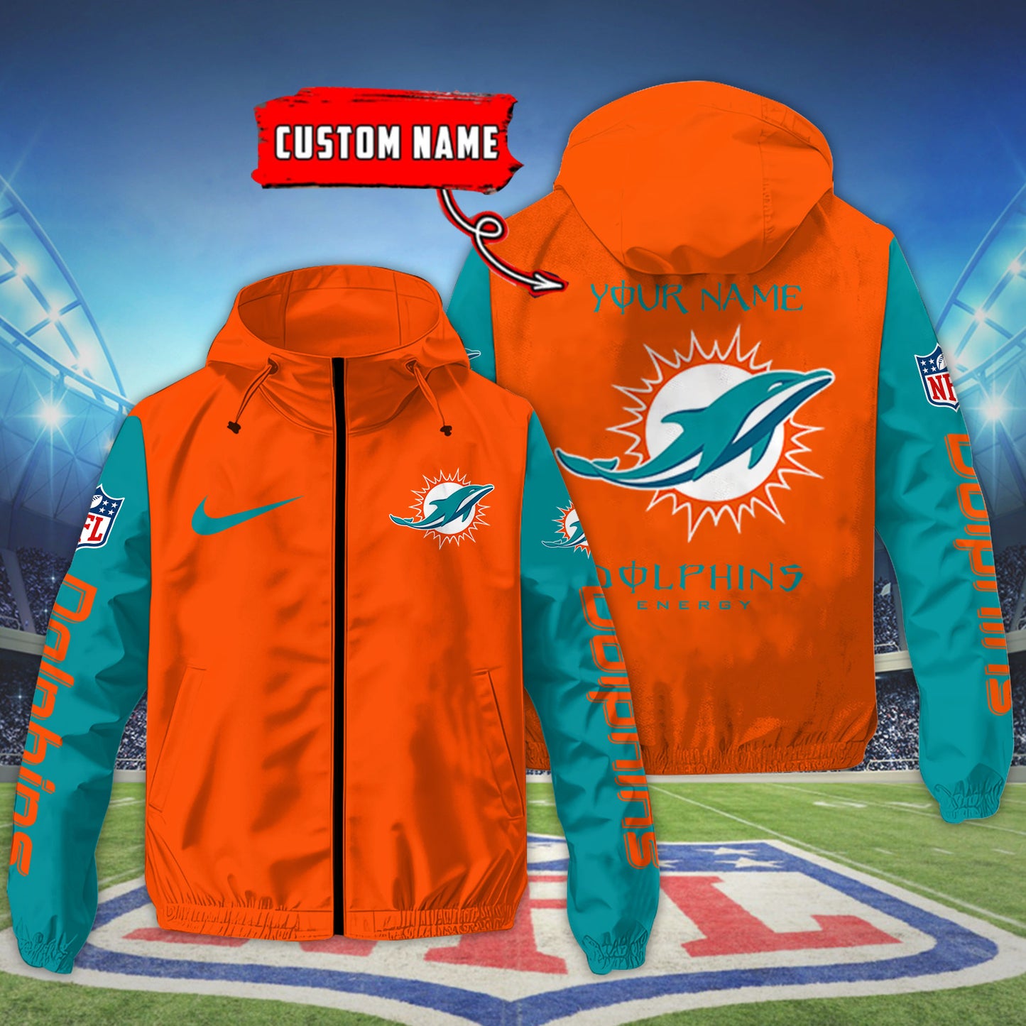 Miami Dolphins Outdoor Jacket AZBTOJ000073